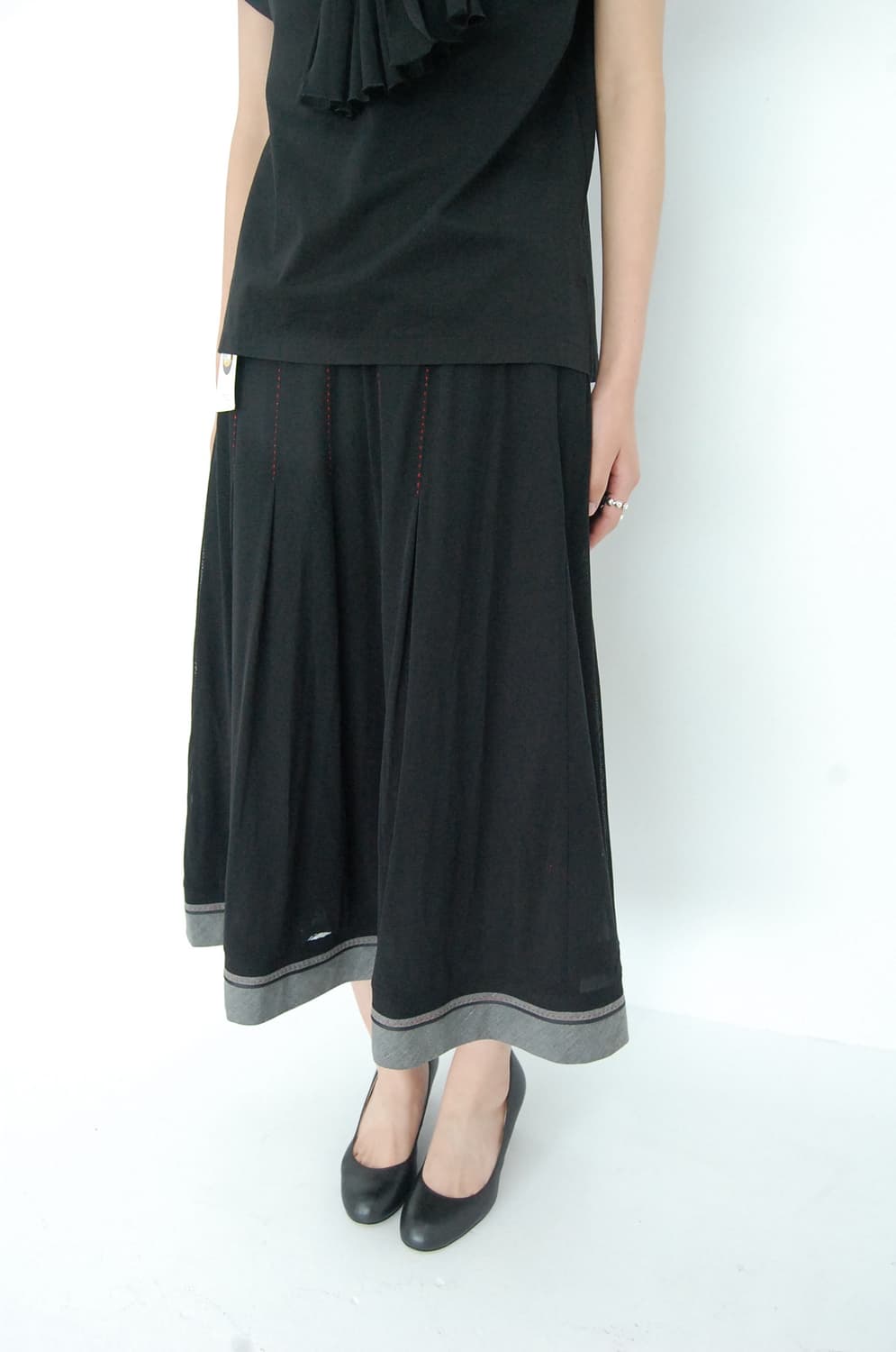 Hiroko bis mesh pleats Skirt 상품이미지1