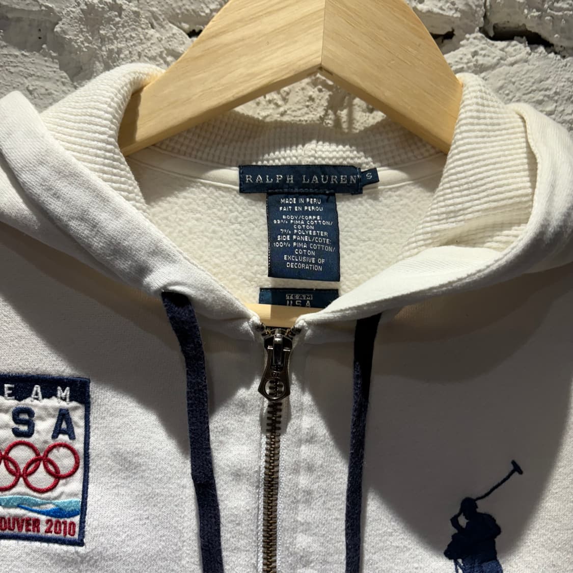 폴로 2010 벤쿠버 올림픽 USA team 빅포니 후드집업 상품이미지3