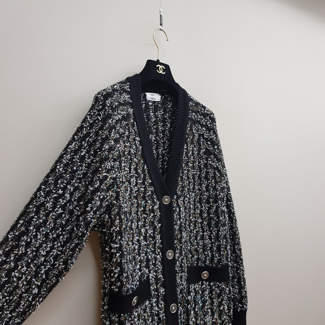 오브제 OBZEE 2022 트위드 니트 가디건 F사이즈 상품이미지3