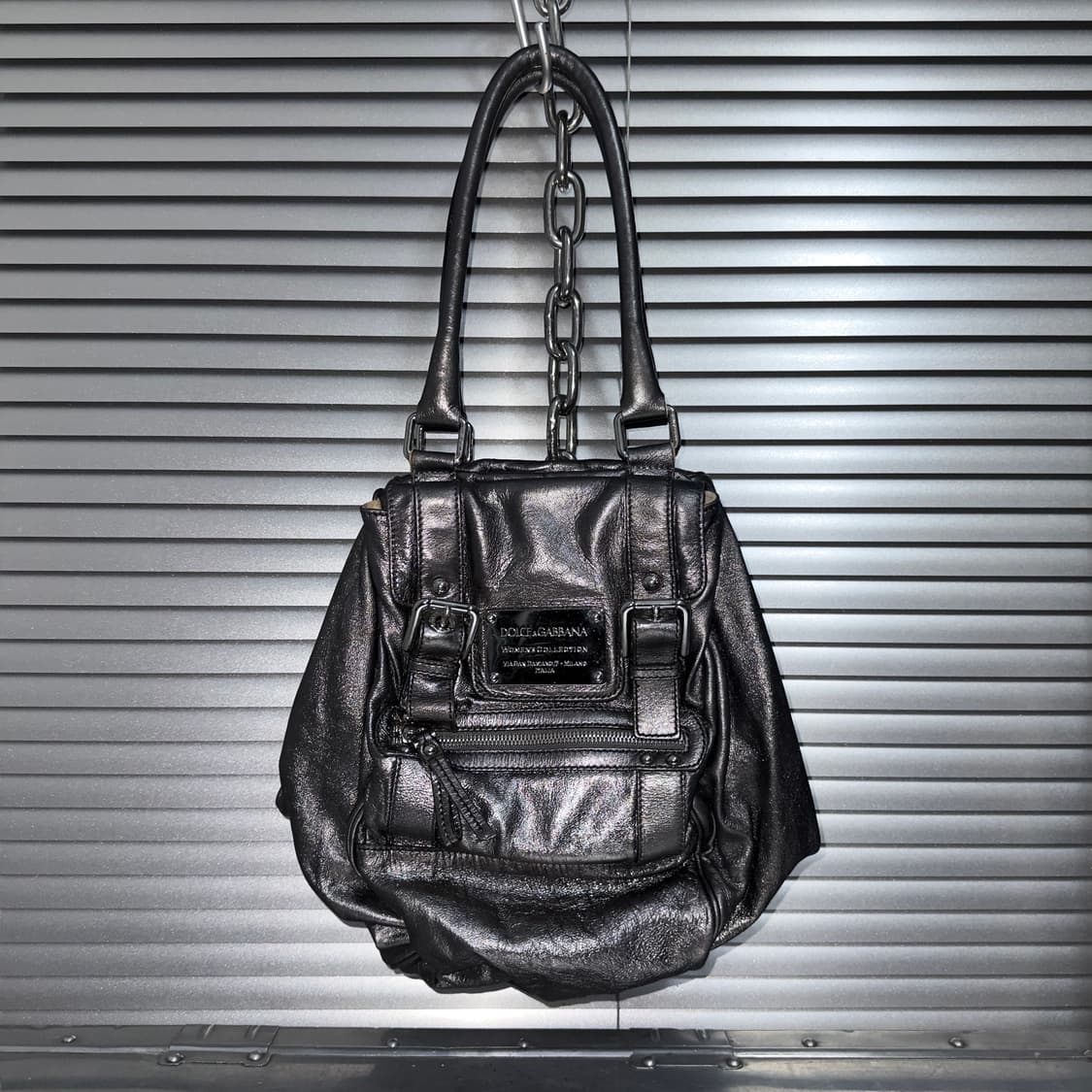 00s 돌체앤가바나 실버 가죽 가방 상품이미지2