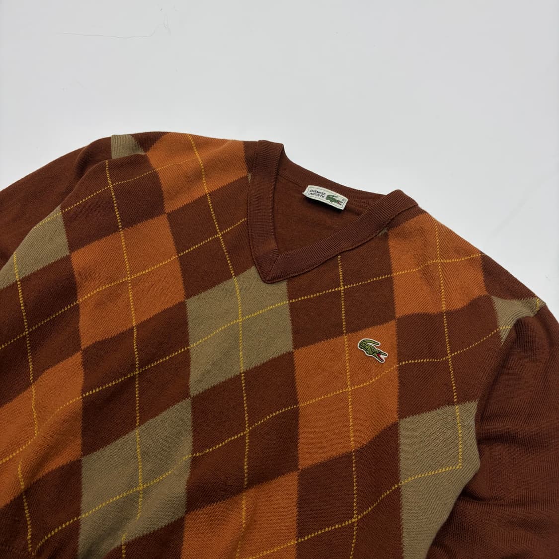 Lacoste 라코스테 빈티지 아가일 니트  상품이미지2