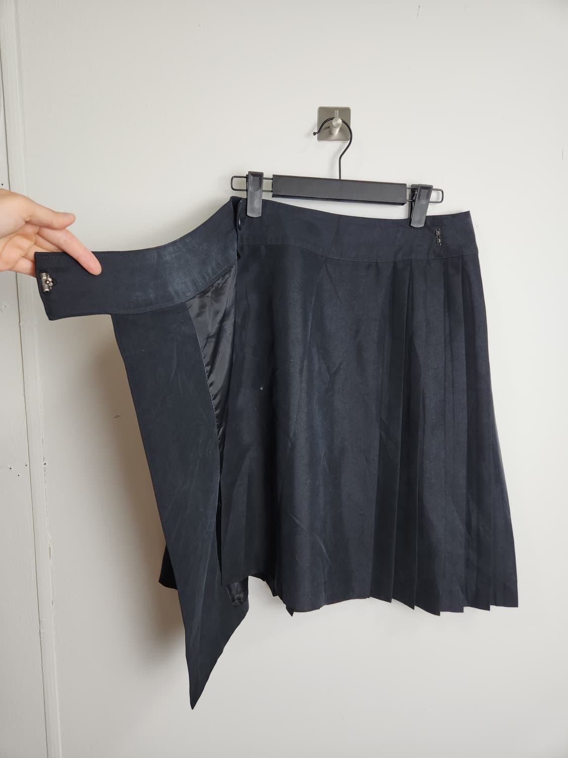 (OZOC) 랩 플리츠 미디 스커트 상품이미지7