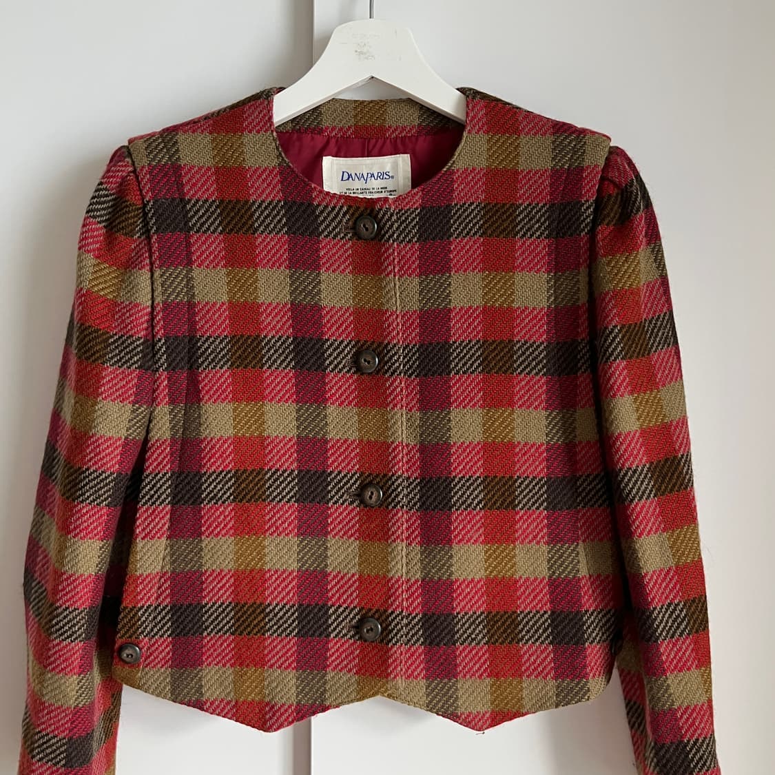 DANA paris 90's Wool Check Jacket 일본제 상품이미지3