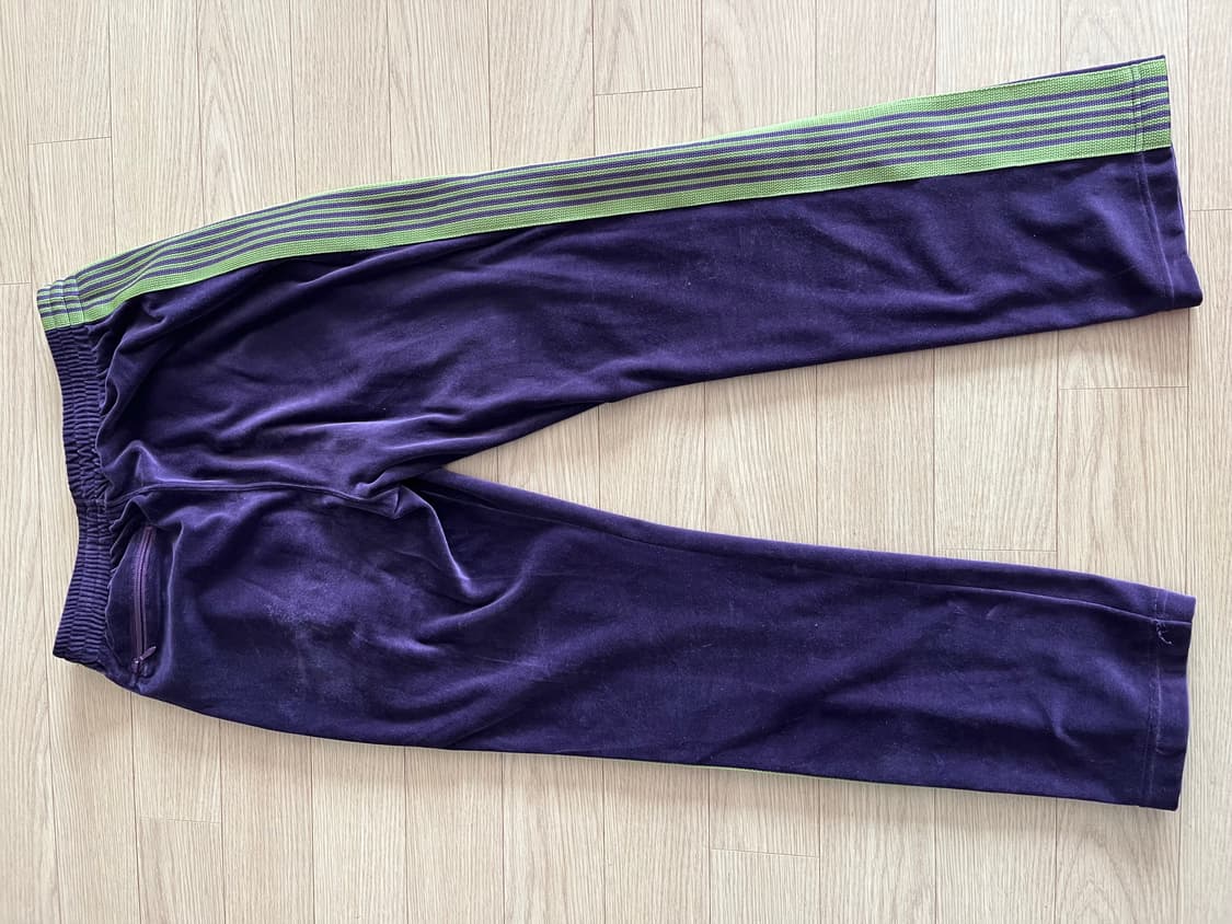 니들스 벨루어 트랙팬츠 네로우 퍼플/그린  상품이미지3