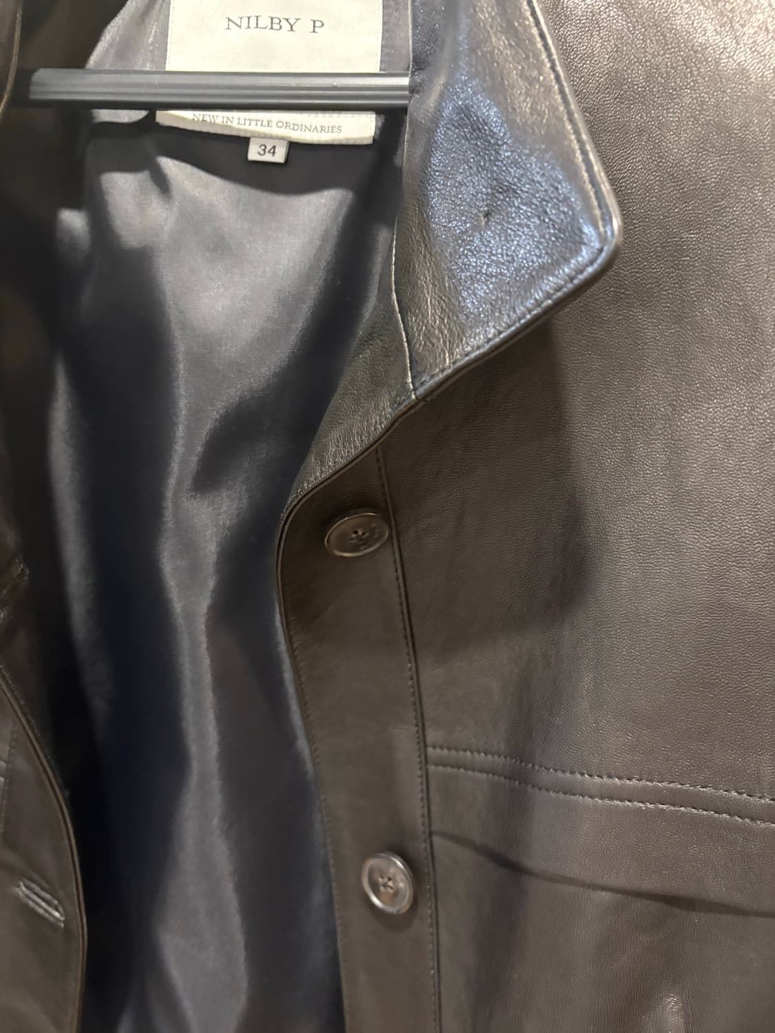 닐바이피 가죽자켓(브라운 ) 상품이미지4