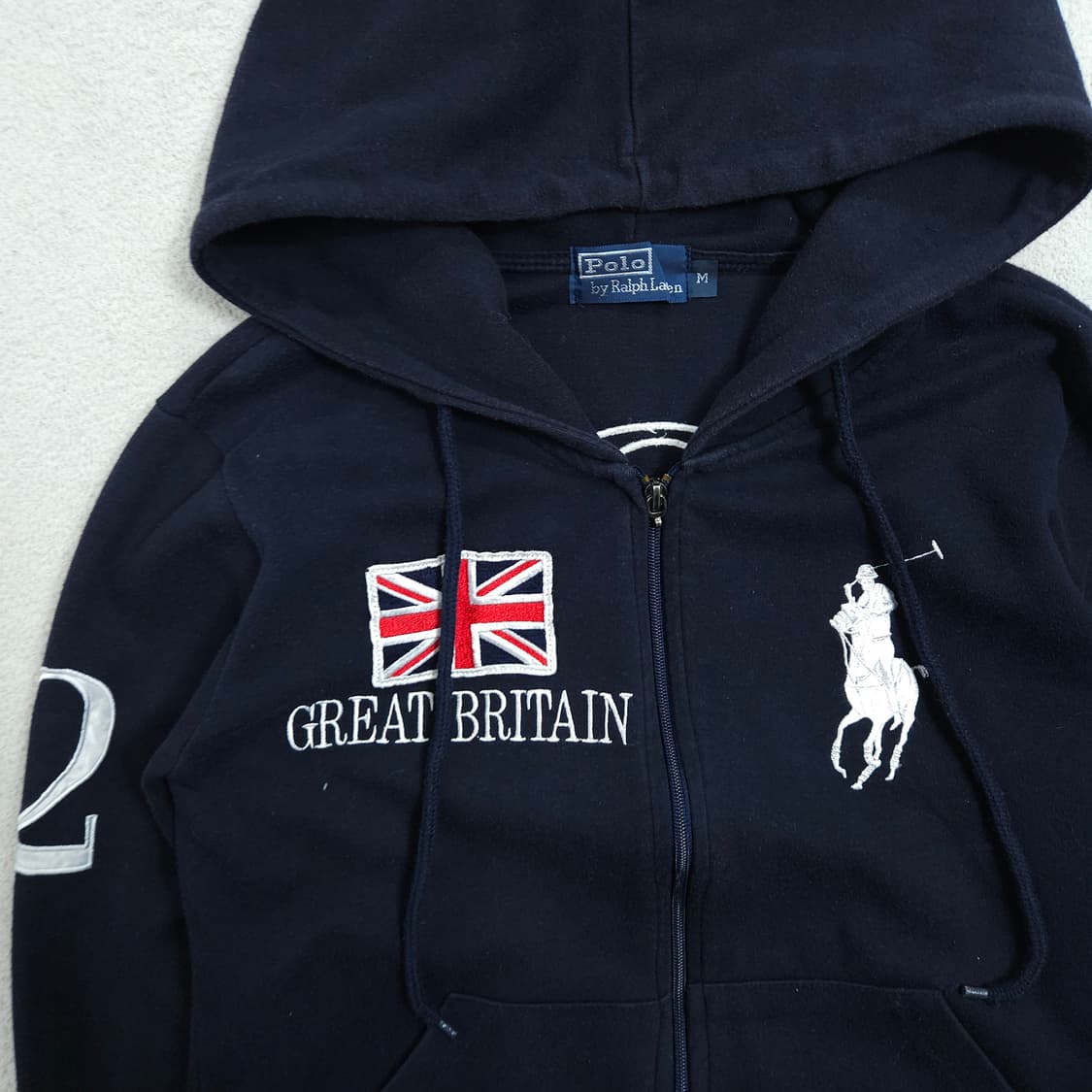 폴로 랄프 로렌 브리튼 빅포니 후드 집업 M 상품이미지3