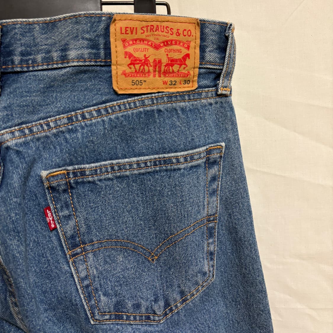 리바이스 505 레귤러 스트레이트 데님팬츠 / W32, L30 상품이미지7