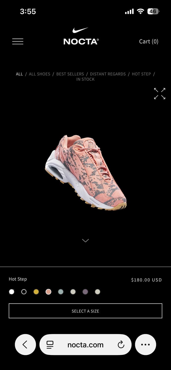 Nocta 나이키 녹타 핫스텝 에어테라 핑크쿼츠 상품이미지6