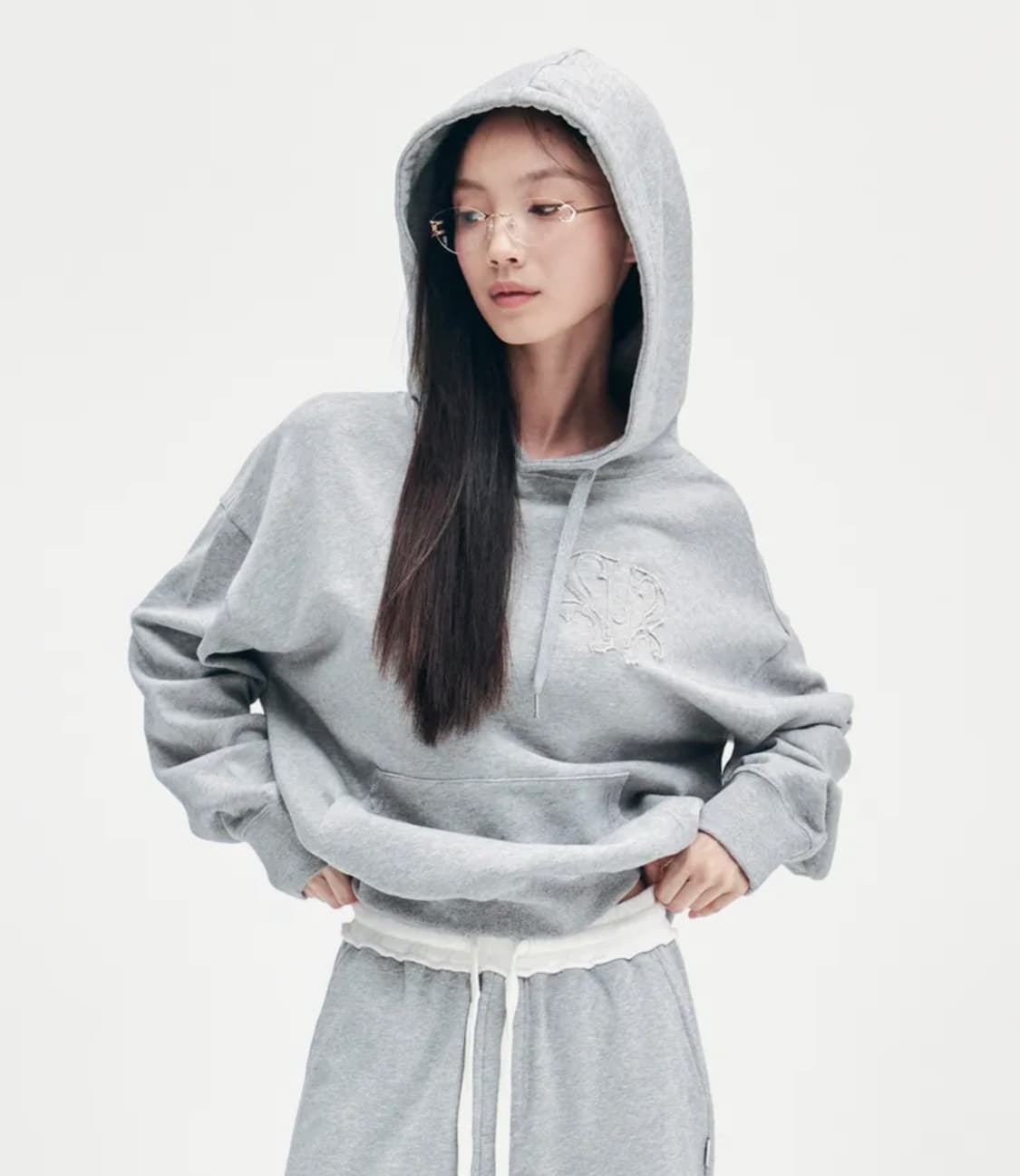 유희 후드티 그레이 YOUHEE SYMBOL GRAPHIC HOODIE  상품이미지1