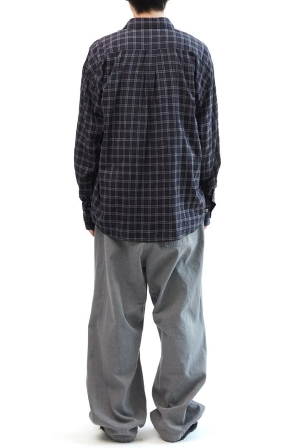 [4] 해칭룸 타탄 체크셔츠 다크네이비 상품이미지1