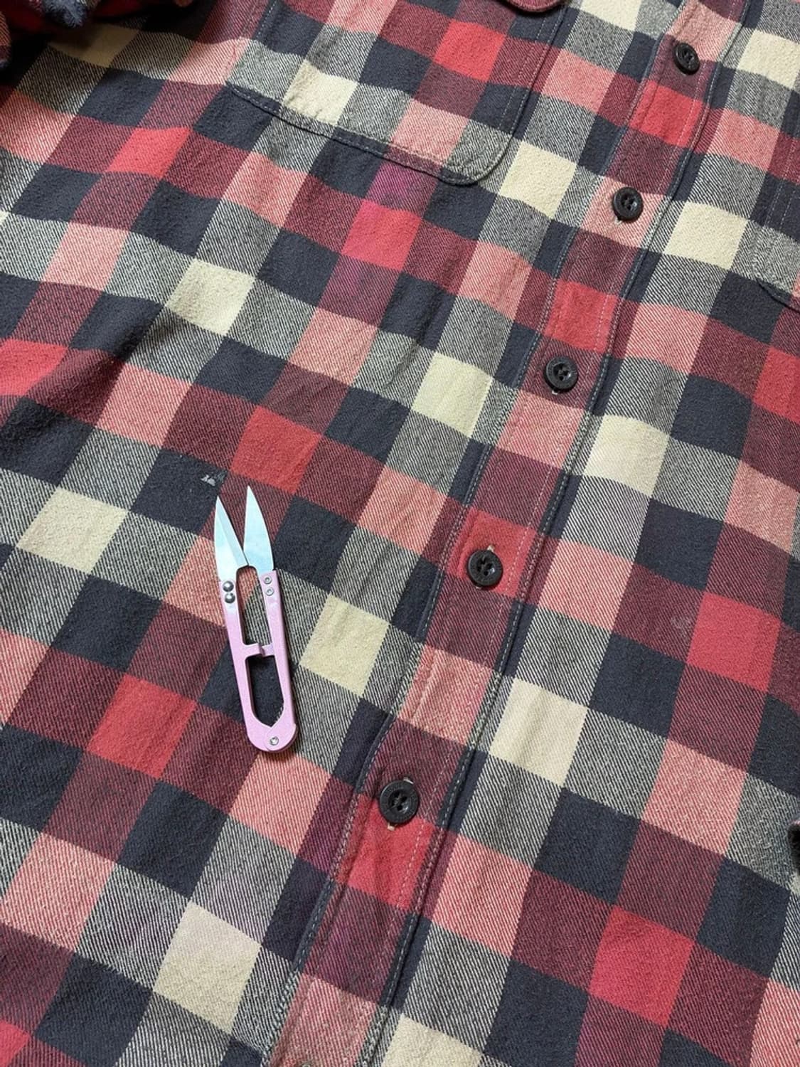 LL Bean 00's 플리스 워크 체크 셔츠 PN7122 상품이미지6