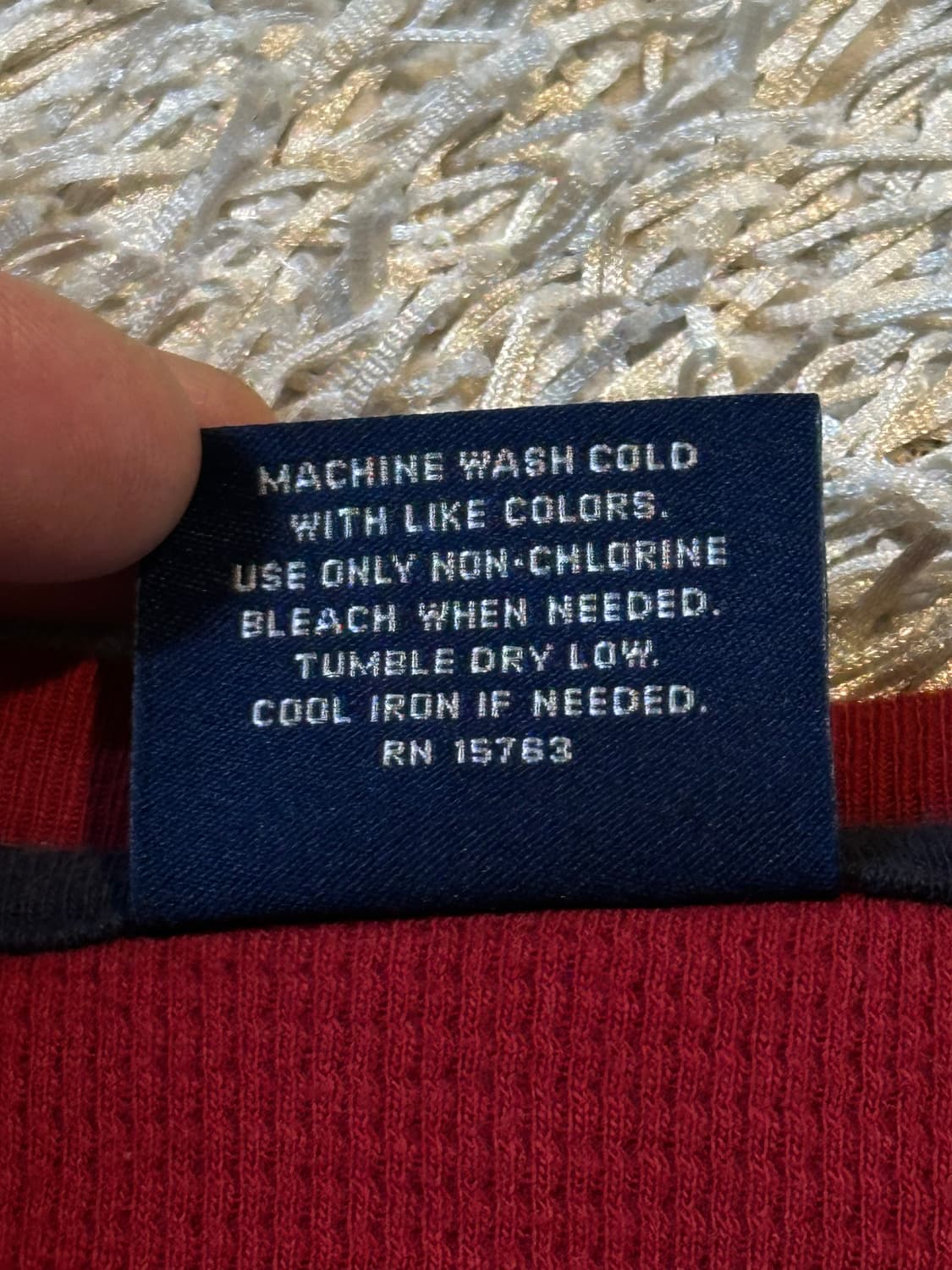 폴로 랄프로렌 POLO 와플 니트 롱슬리브 긴팔 버건디 상품이미지5