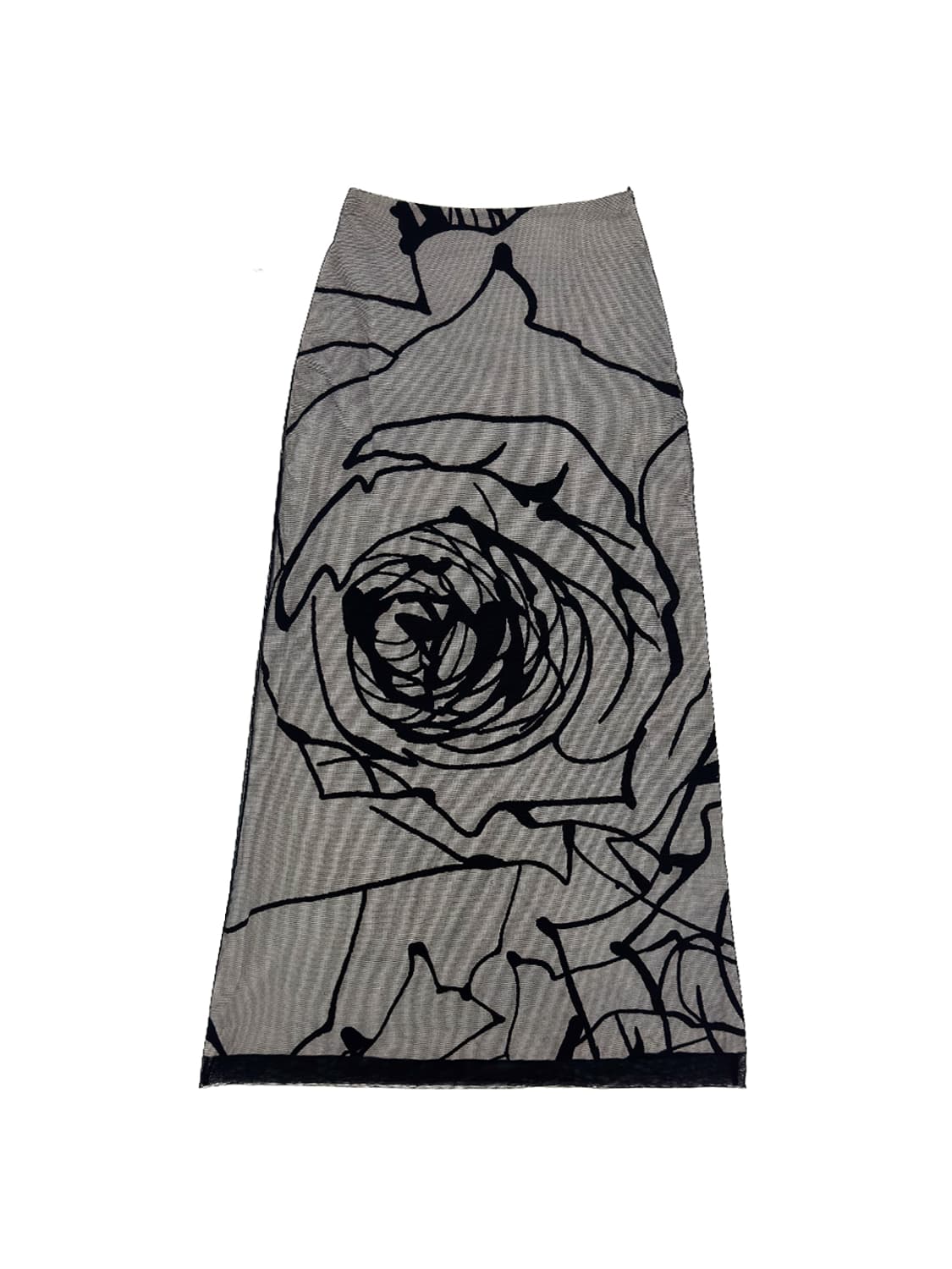  Sheer Floral Print Long Skirt/ 40 상품이미지1