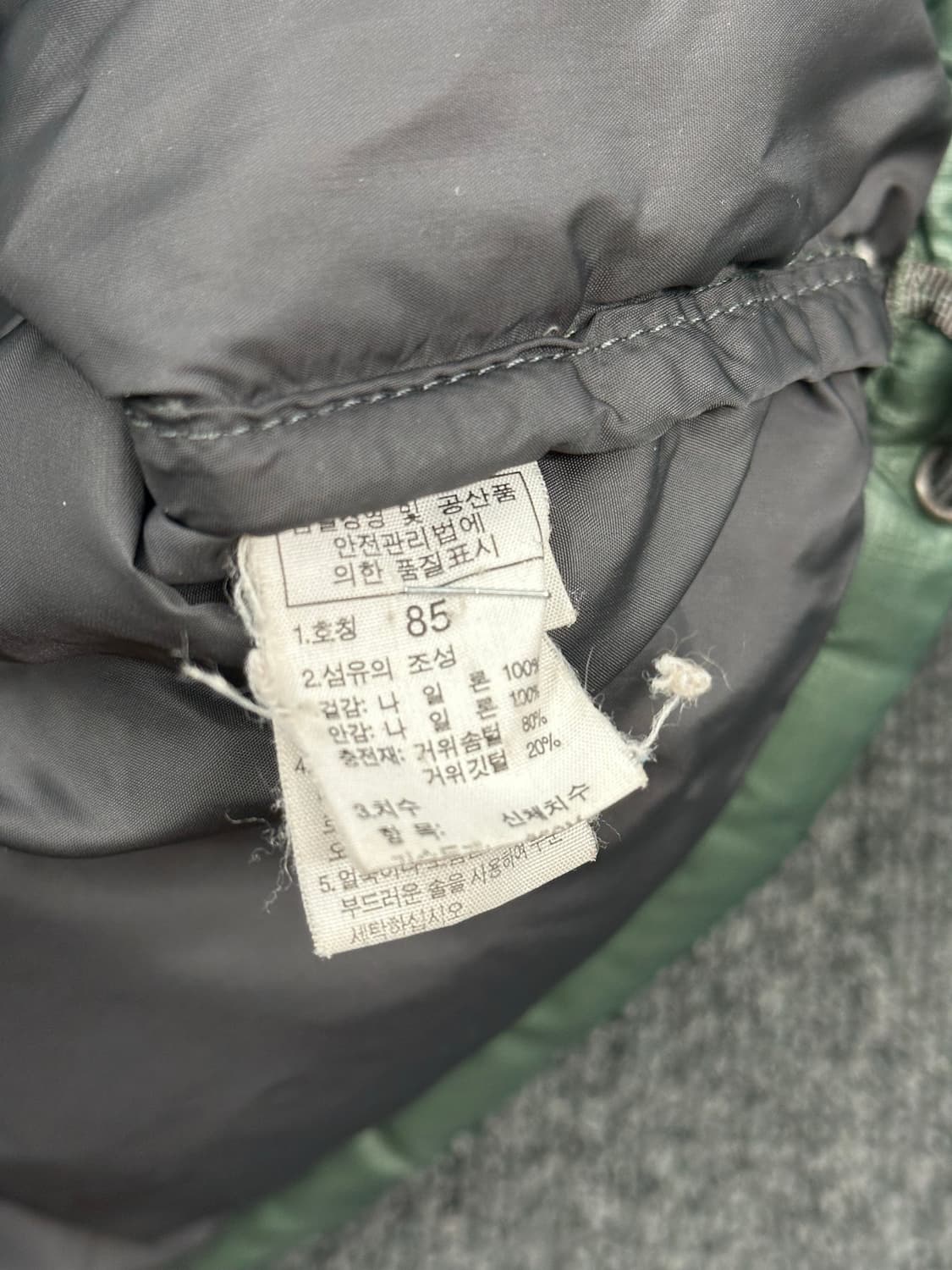 85)노스페이스 1996 레스토 눕시 카키 다운 자켓 상품이미지6