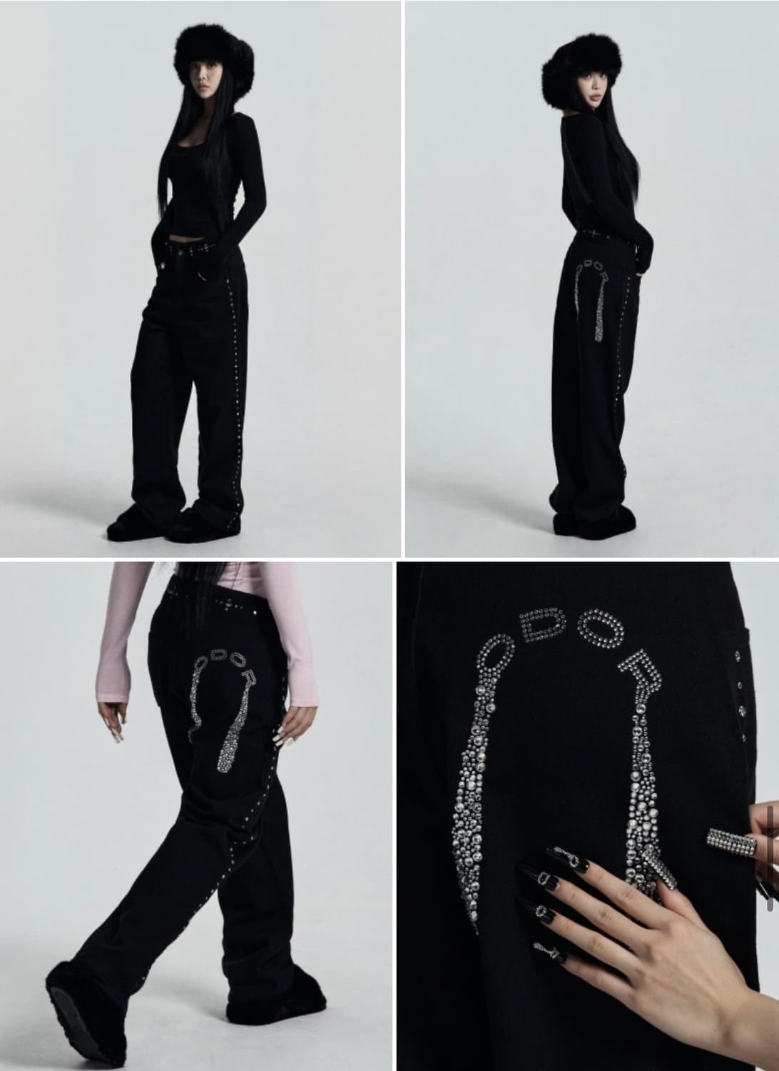 오도어 크리스 스터드 팬츠 Cris studded pants 상품이미지3