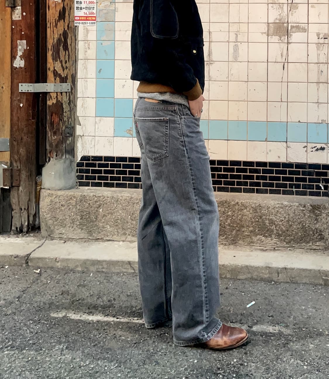 리바이스 559 블랙워싱 데님팬츠 상품이미지2