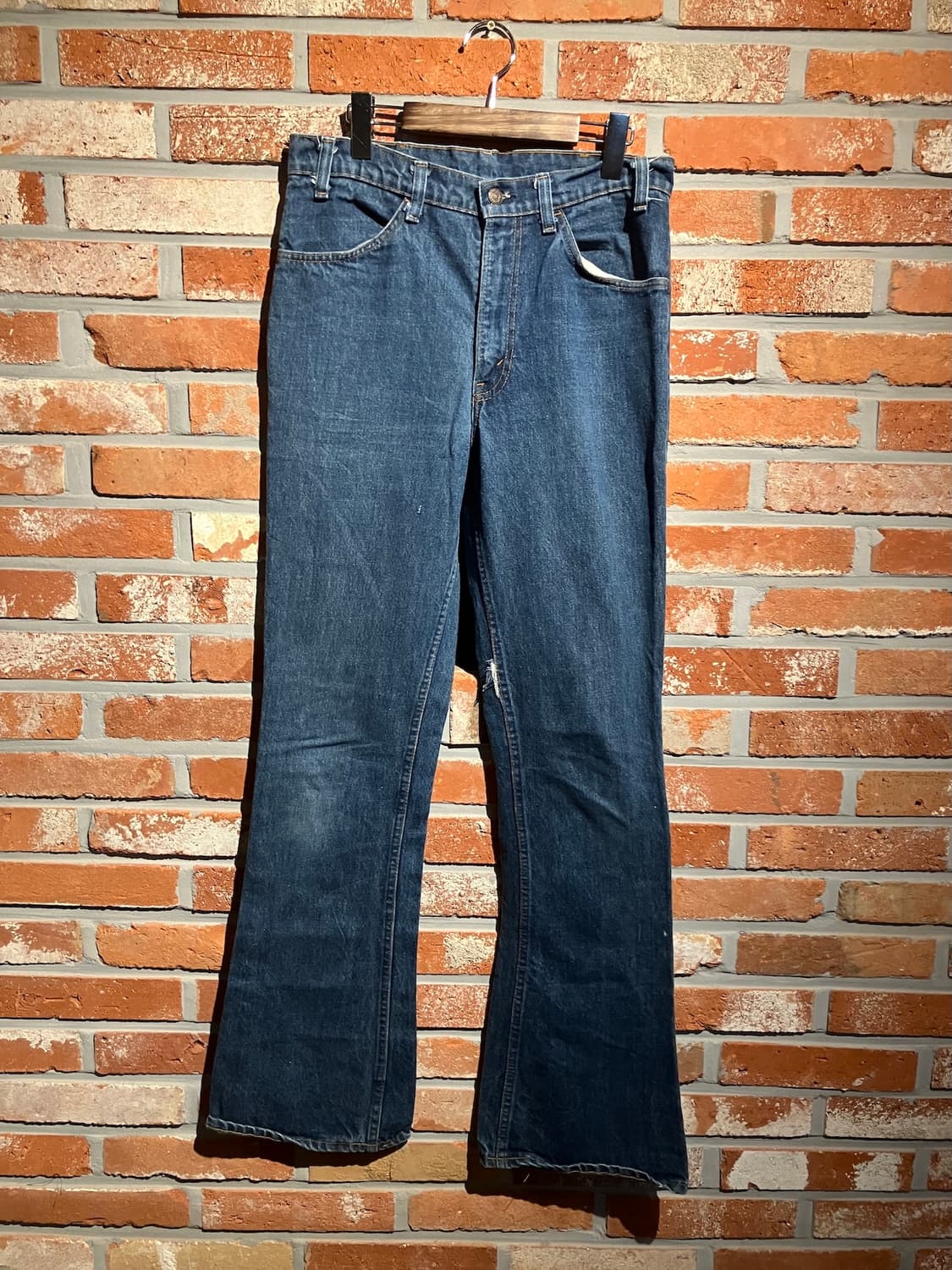 80s USA 빈티지 리바이스 646 벨바텀 데님 팬츠 상품이미지2