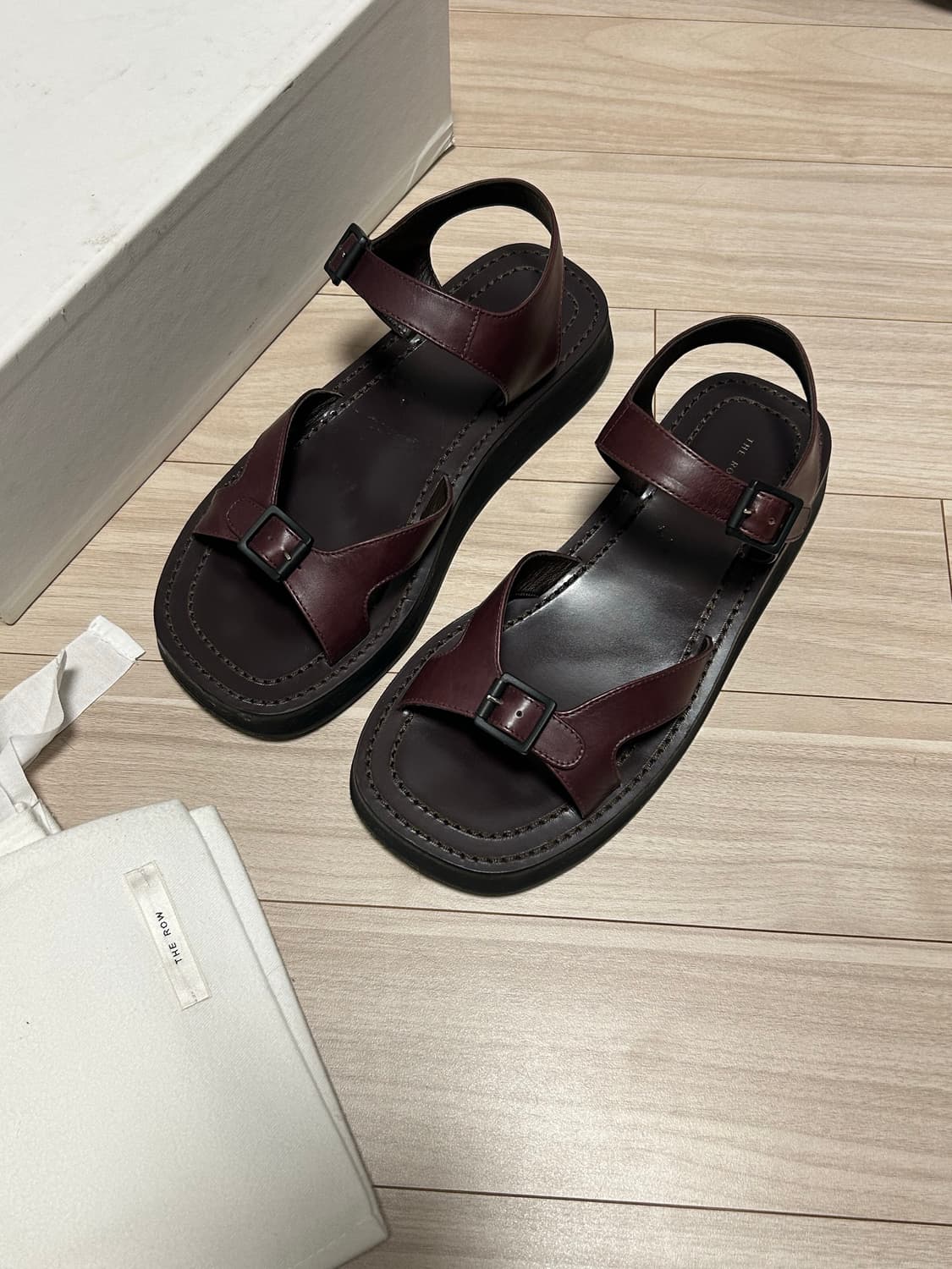 THE ROW 더로우 게리 샌들 버건디 36 상품이미지3