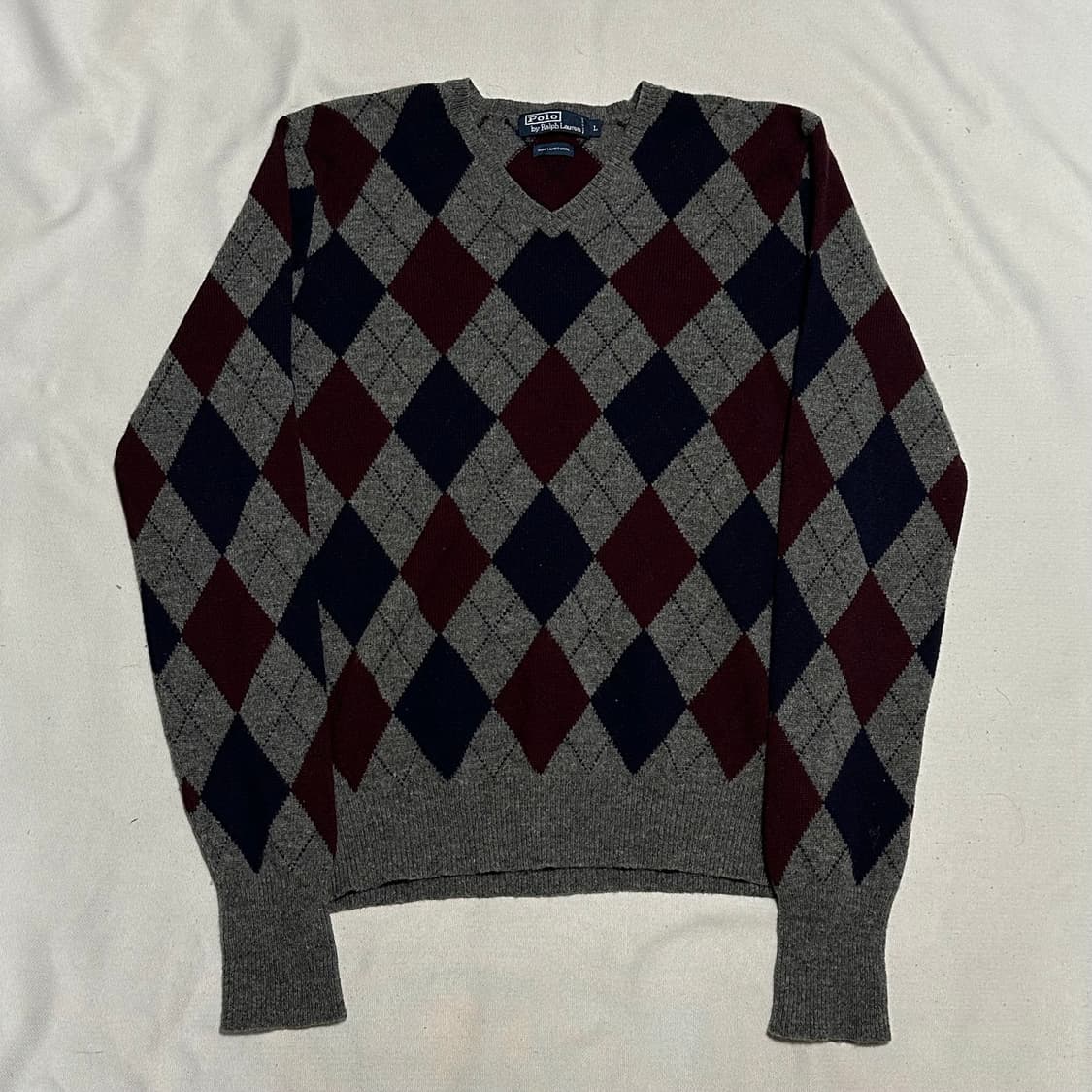 L 폴로랄프로렌 아가일 램스울 니트 상품이미지2