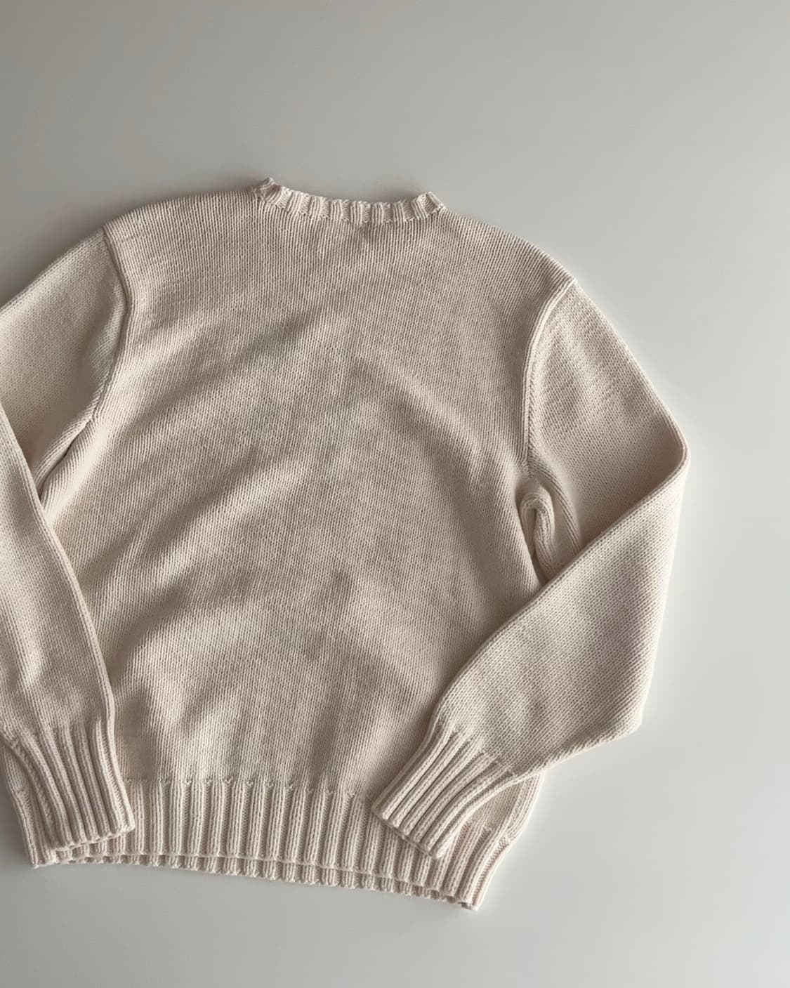 90s 폴로 랄프로렌 싯다운 베어 니트 100  상품이미지6