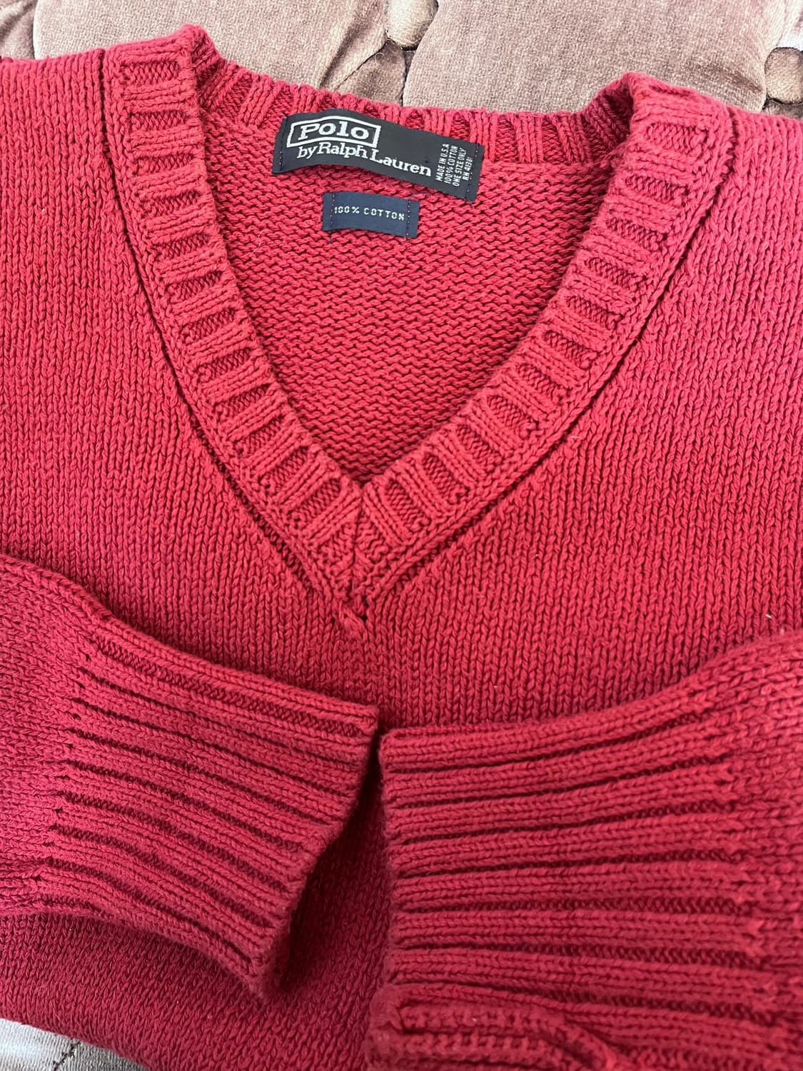 폴로바이랄프로렌 남성 브이넥코튼니트 상품이미지5