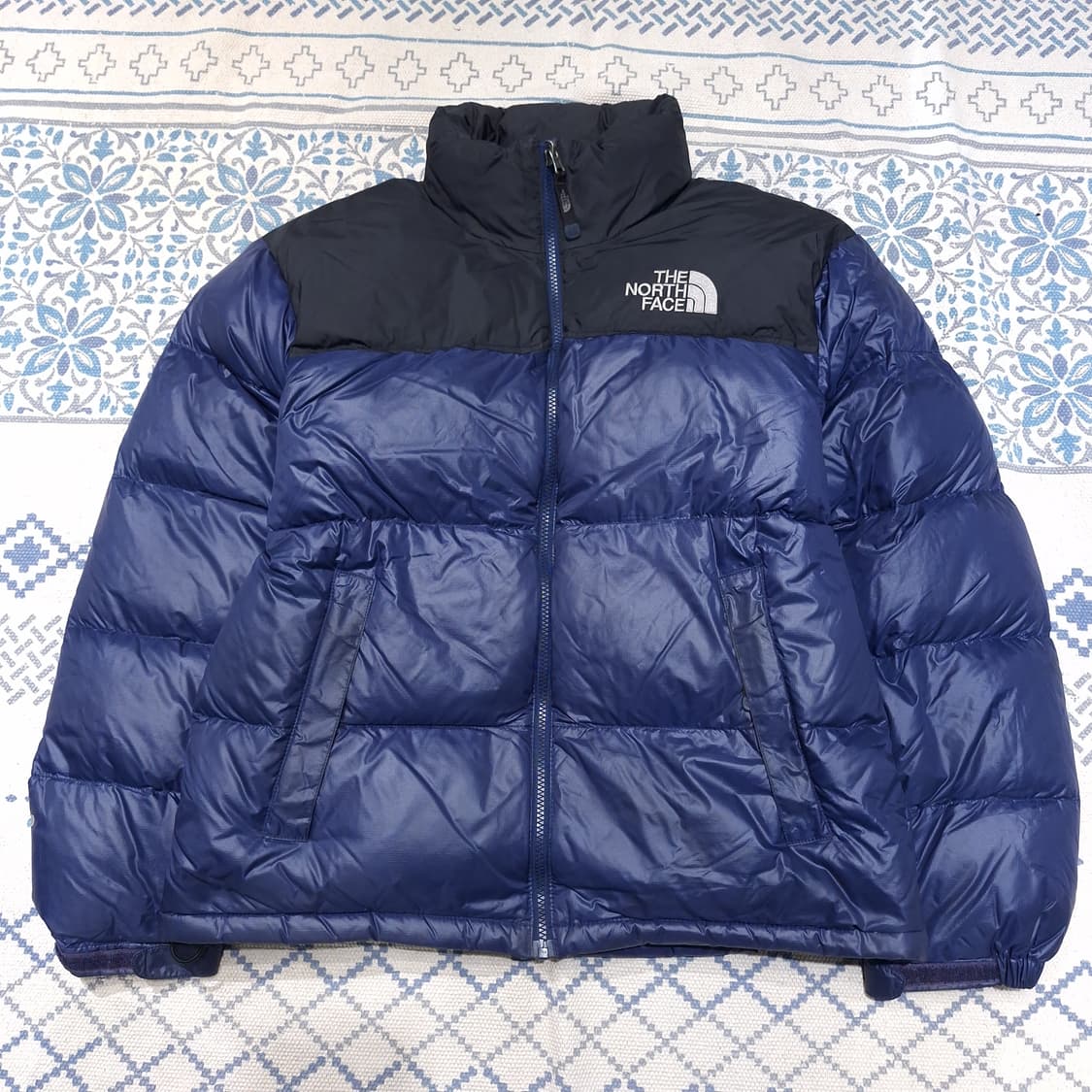 노스페이스 700 네이비 블랙 눕시 거위털 구스다운 패딩 점퍼 L 상품이미지3