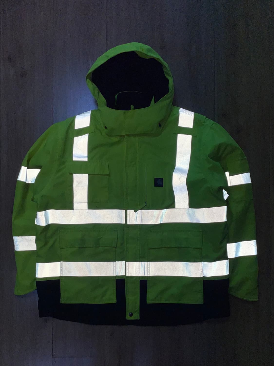 택포) 국내 유일 칼하트 USA Hi-vis 리플렉티브 투톤 파카 자켓 상품이미지2