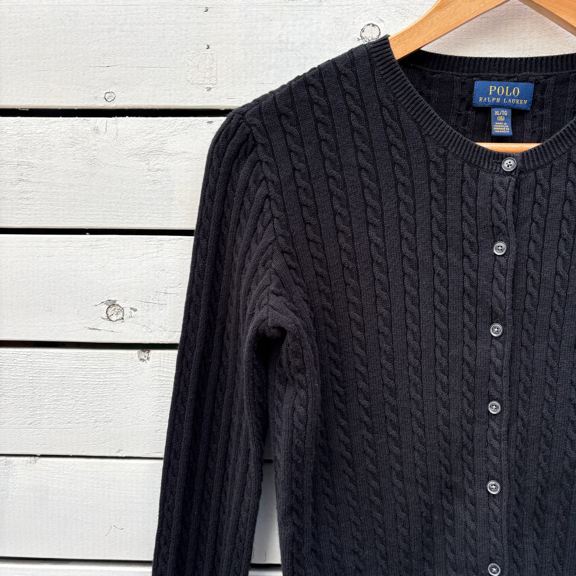 Polo 폴로 케이블 꽈배기 니트 가디건 상품이미지3