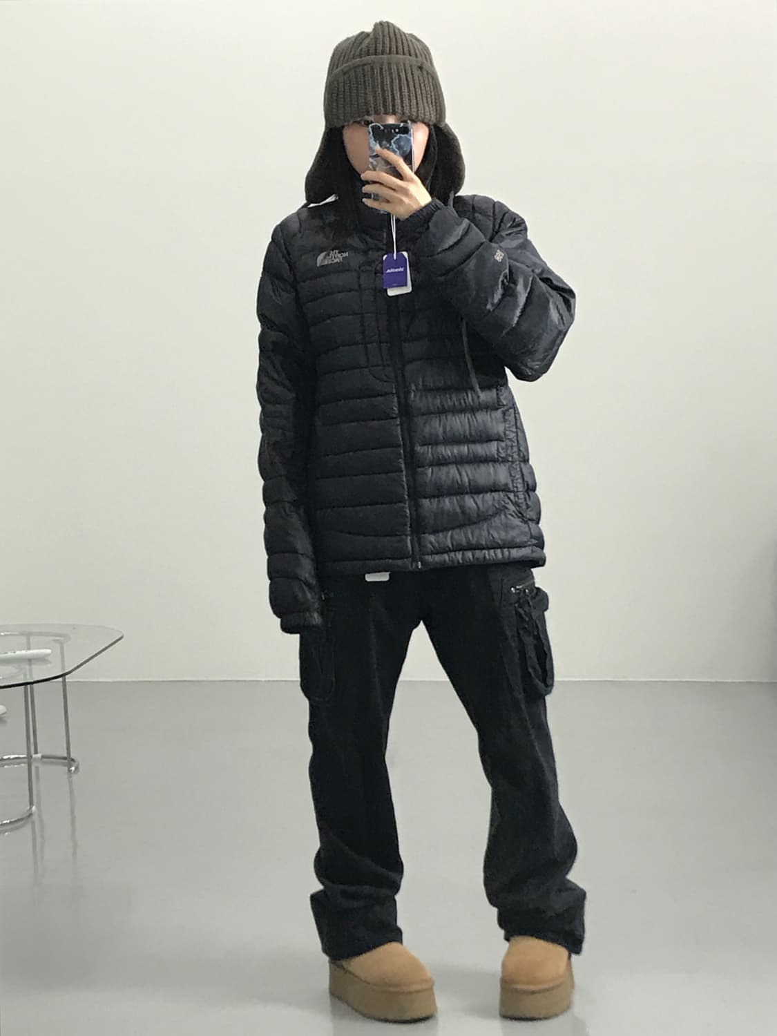 노스페이스 850 블랙 경량패딩 상품이미지2