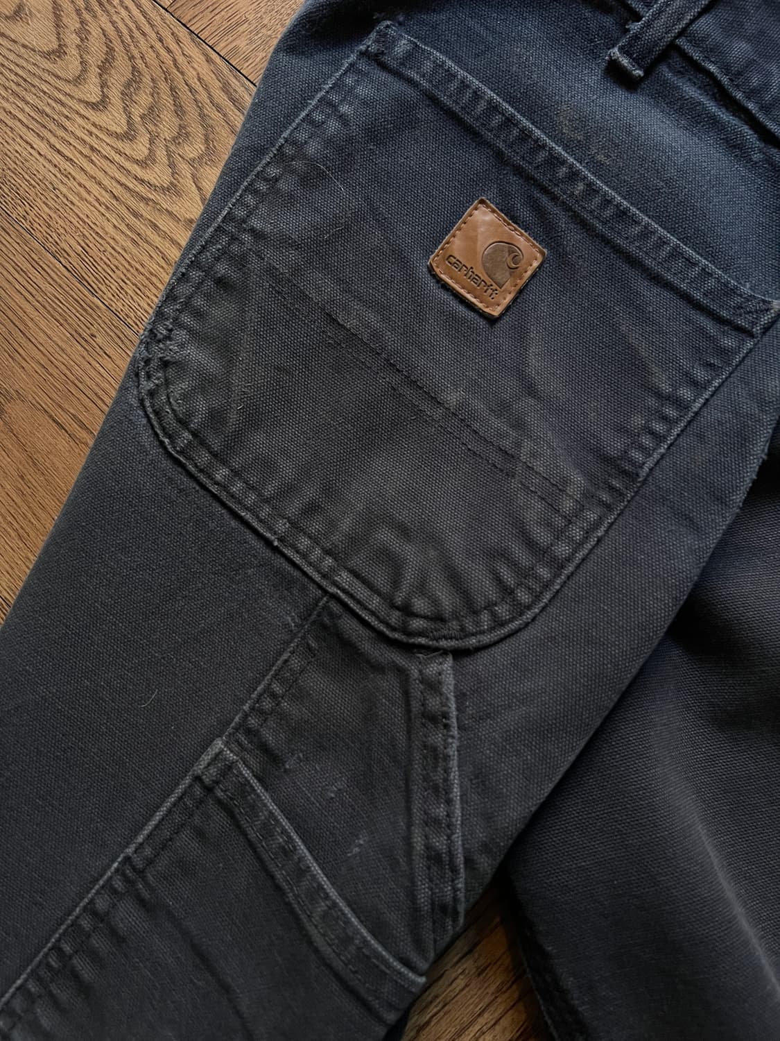 [36]칼하트 USA 빈티지 워싱 미드나잇 네이비 싱글니 카펜터 워크팬츠 상품이미지7