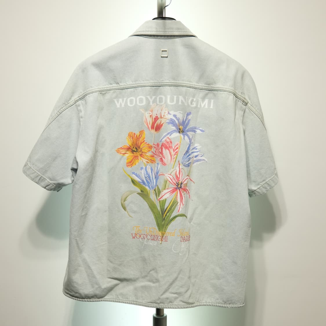 우영미 플라워 데님 반팔 셔츠자켓 상품이미지1