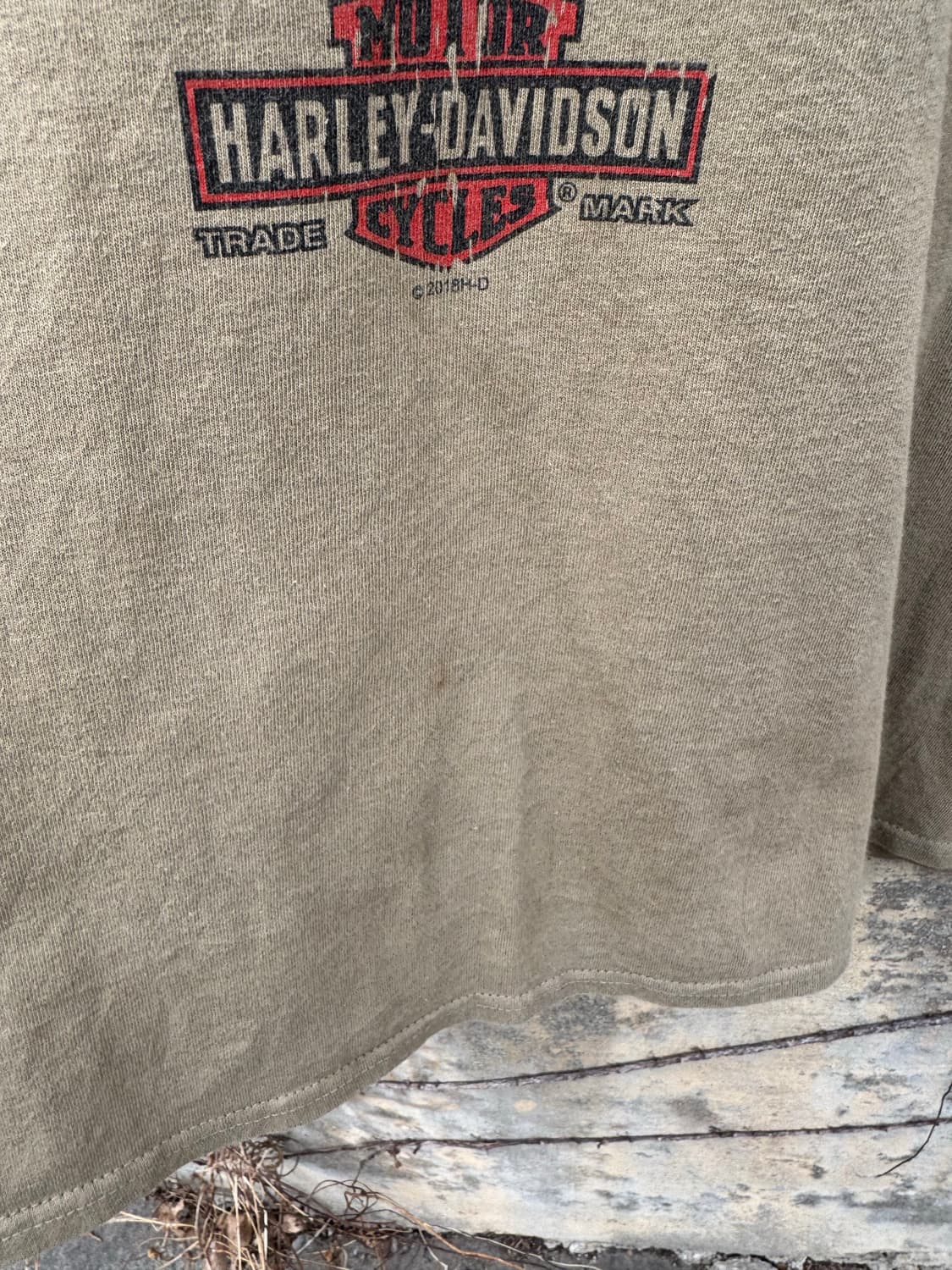 할리데이비슨 빈티지 2018 프린팅 반팔 티셔츠 xl 상품이미지6