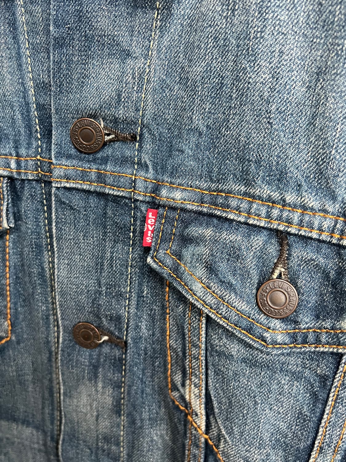 Levis 리바이스 오리지널 워싱 데님 트러커 자켓 상품이미지3