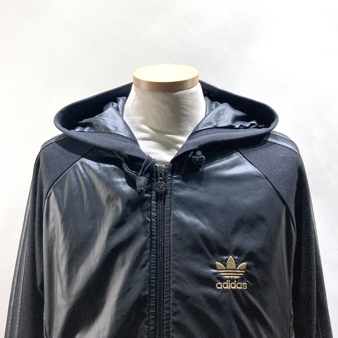 아디다스 빈티지 남성후드집업자켓 블랙 L 상품이미지2