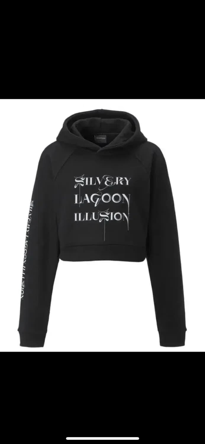 쓰리타임즈 Lagoon cropped hoodie 상품이미지1
