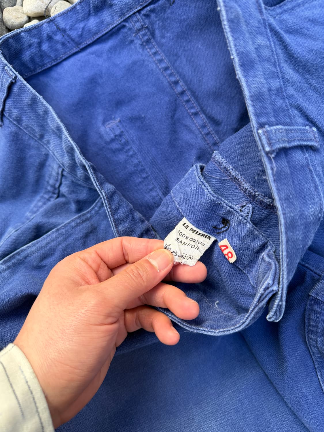 WASHED BLUE OLD VINTAGE 빈티지 프렌치워크팬츠 상품이미지5