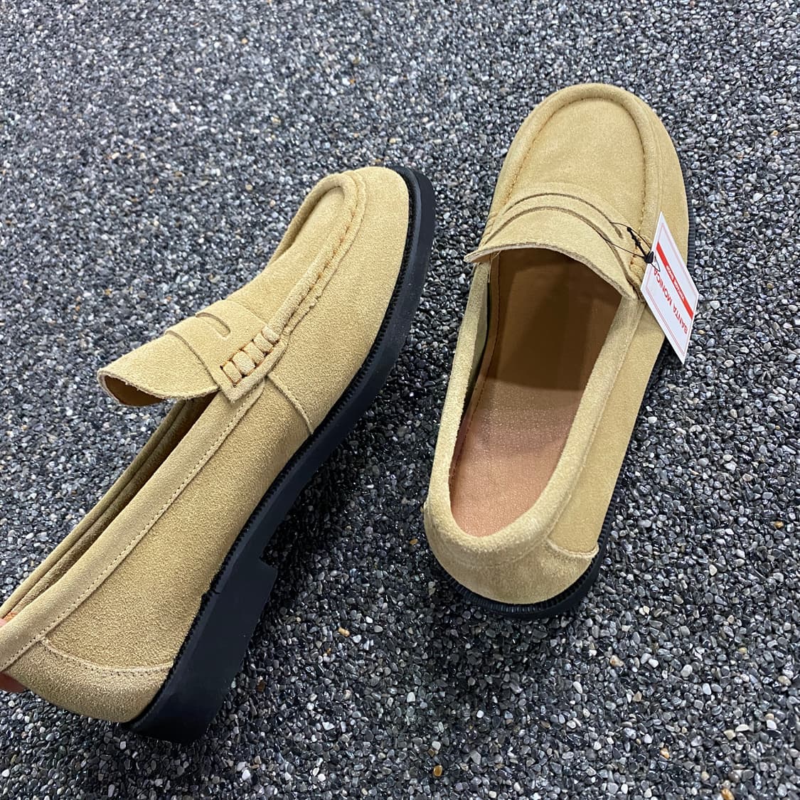 스웨이드 페니 로퍼 샌드베이지 B4133 상품이미지3