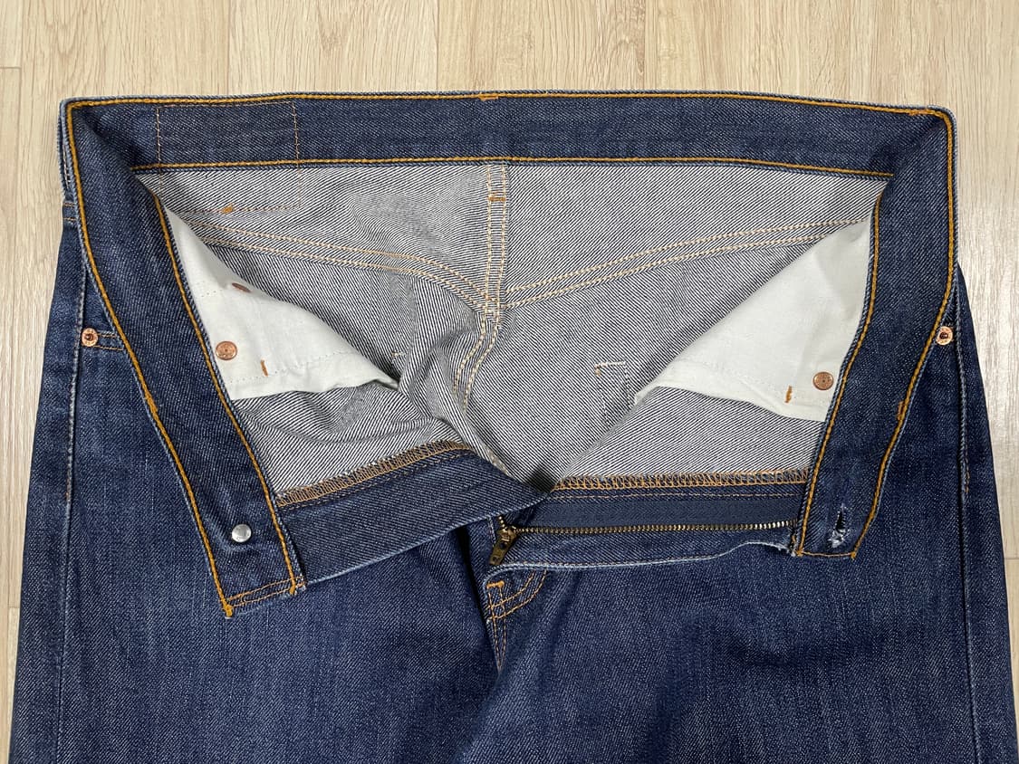 36) 90's 리바이스 512 레귤러핏 진청 데님팬츠 상품이미지6