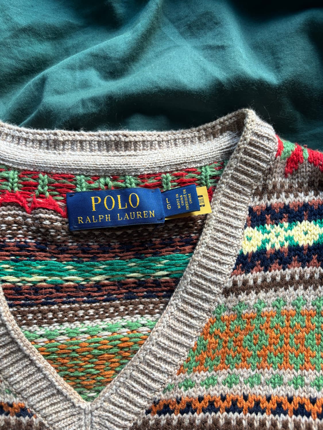 폴로 랄프로렌 - 페어 아일 울 블렌드 스웨터 베스트 상품이미지3