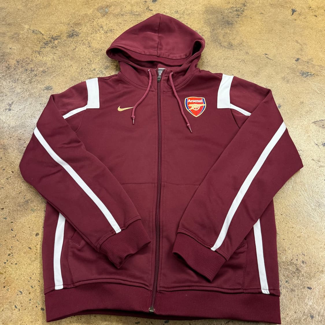 나이키 버건디 아스날 후드집업  상품이미지2