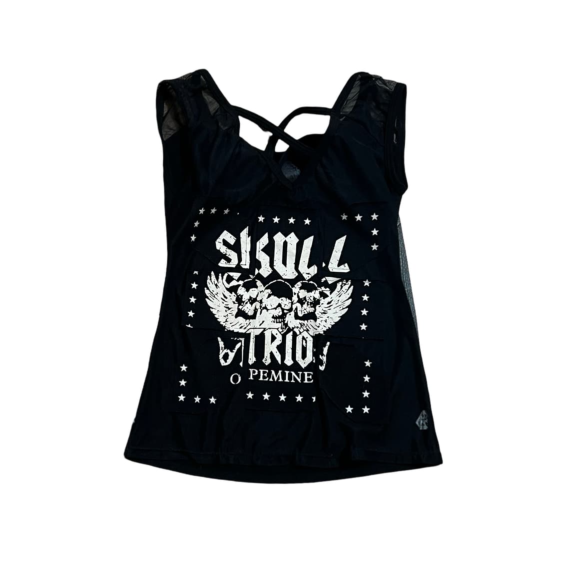 SkuLL Trio 슬리브리스 빈티지 탑 상품이미지2