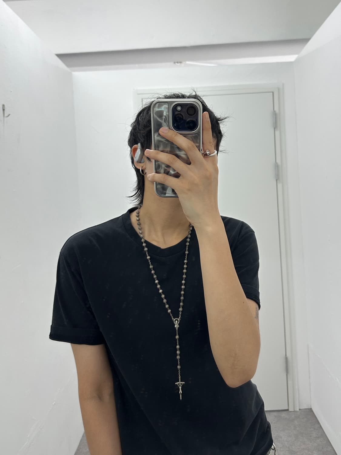 Antique dark cross crucifix necklace  상품이미지7