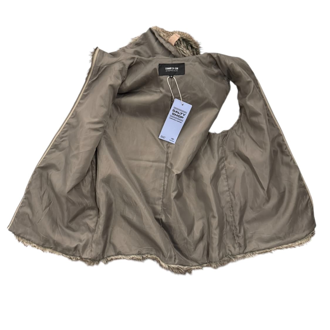 COMME CA ISM 꼼사이즘 퍼 후드 베스트 상품이미지3