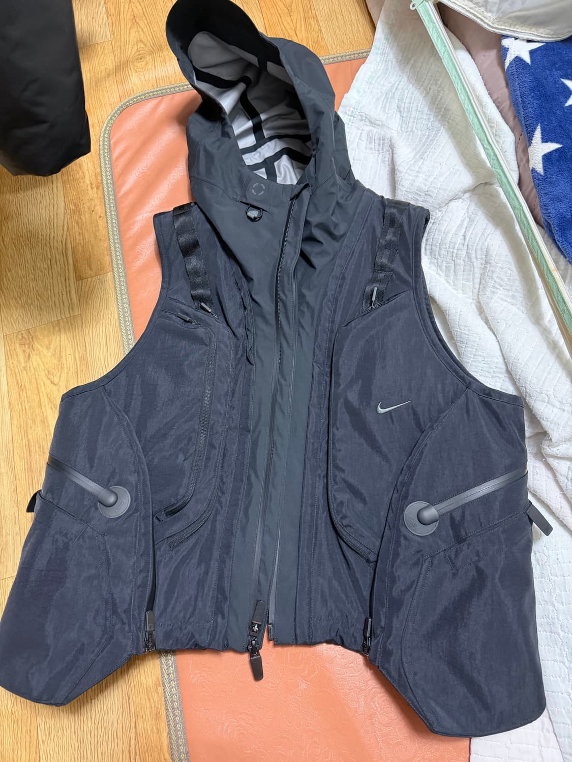 나이키 ISPA 모듈러 베스트 남성 재킷  블랙 스트릿 패션 조끼  상품이미지3