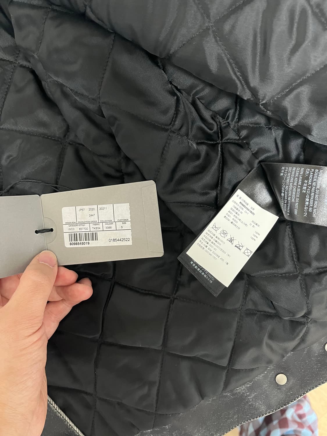 발렌시아가 데님프린트 가죽자켓 상품이미지5