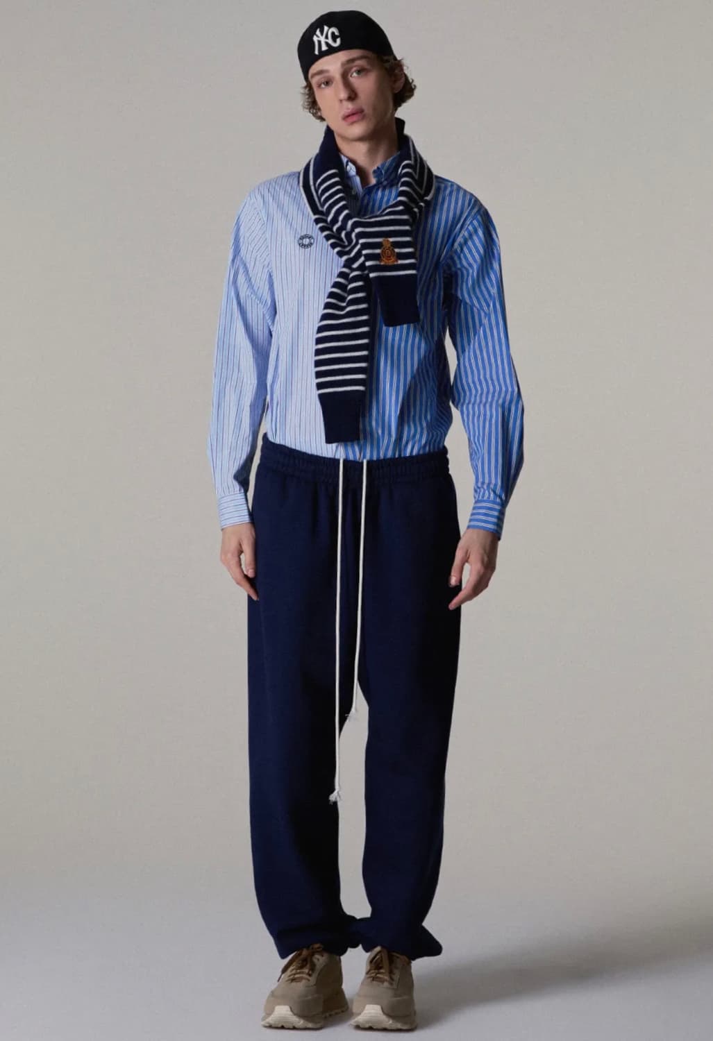 (라지)노앙 NOHANT Mixed Stripe Shirt Stripe 상품이미지3