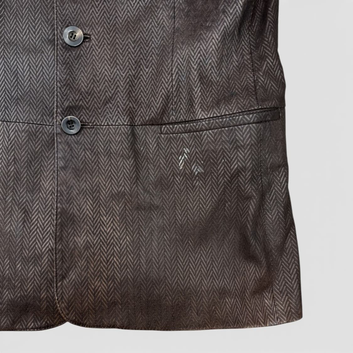 아르마니 꼴레지오니 레더 블레이저 상품이미지5