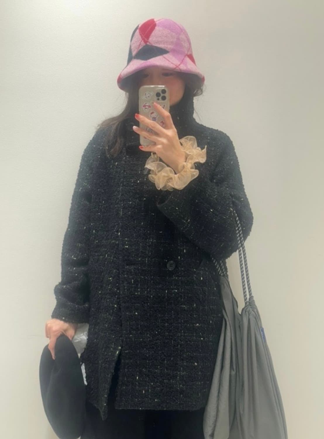 저널스탠다드 트위드 코트 (italy 원단/made in japan) 상품이미지6