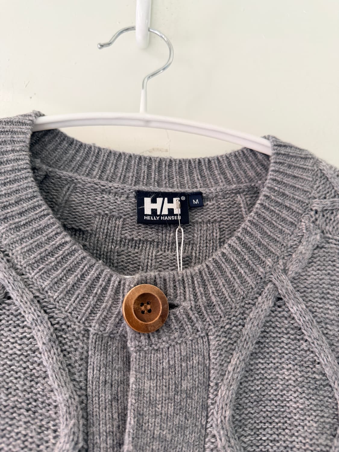 일본빈티지 Helly Hansen 그레이 니트 가디건 상품이미지9