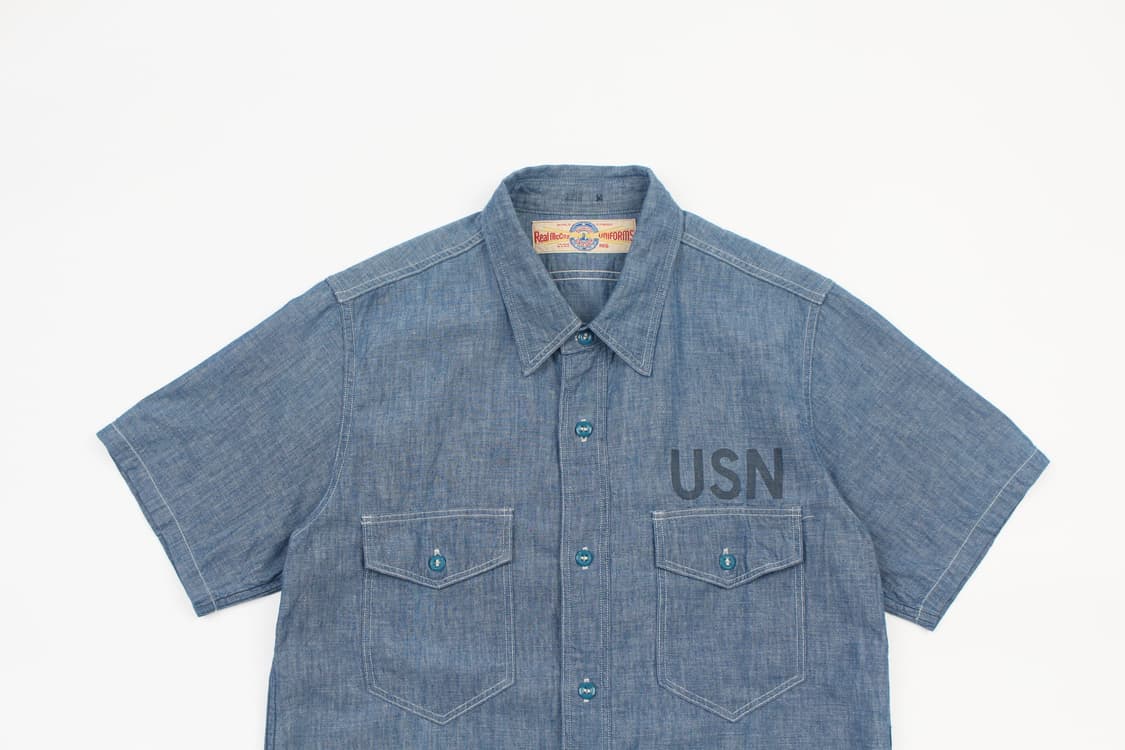 THE REAL McCOY’S USN Chambray Utility Sh 상품이미지2